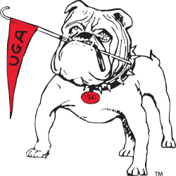 Georgia Bulldogs Primary Logo 1945 - 1958